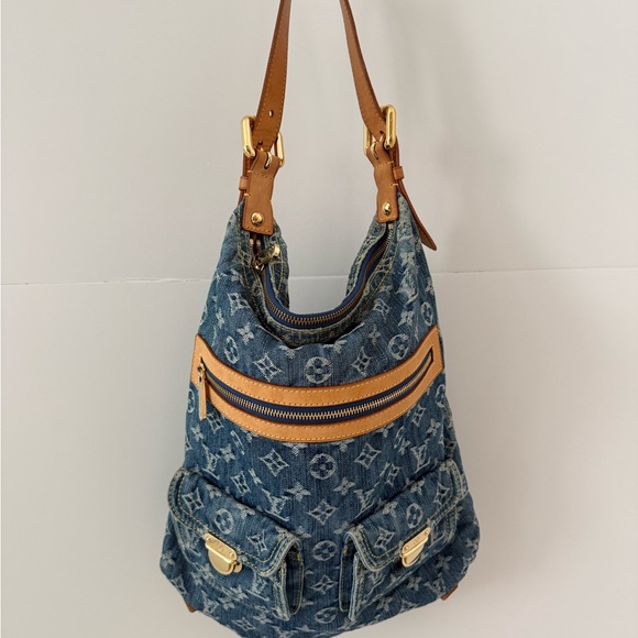 LOUIS VUITTON MONOGRAM DENIM BAGGY GM - Picture 1 of 11
